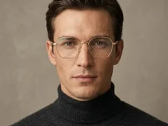 BS1924-0358_Golden_Geometric_Titanium_Glasses-tryon_male
