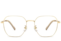 BS1924-0358_Golden_Geometric_Titanium_Glasses_front