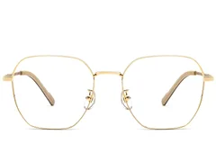 BS1924-0358_Golden_Geometric_Titanium_Glasses_front