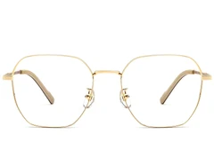 BS1924-0358_Golden_Geometric_Titanium_Glasses_front