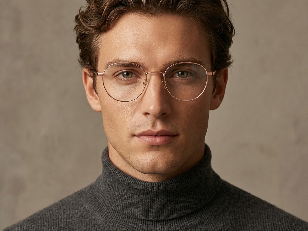 BS1924-0360_Pink_Oval_Titanium_Glasses-tryon_male