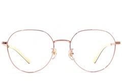 BS1924-0360_Pink_Oval_Titanium_Glasses_front