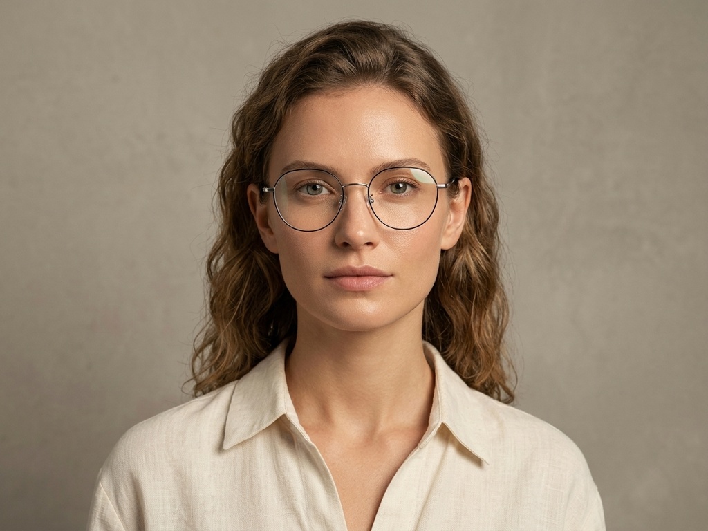 BS1924-0364_Black_Oval_Titanium_Glasses-tryon_female