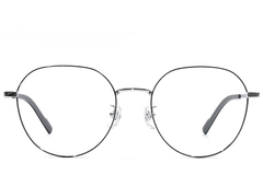 BS1924-0364_Black_Oval_Titanium_Glasses_front