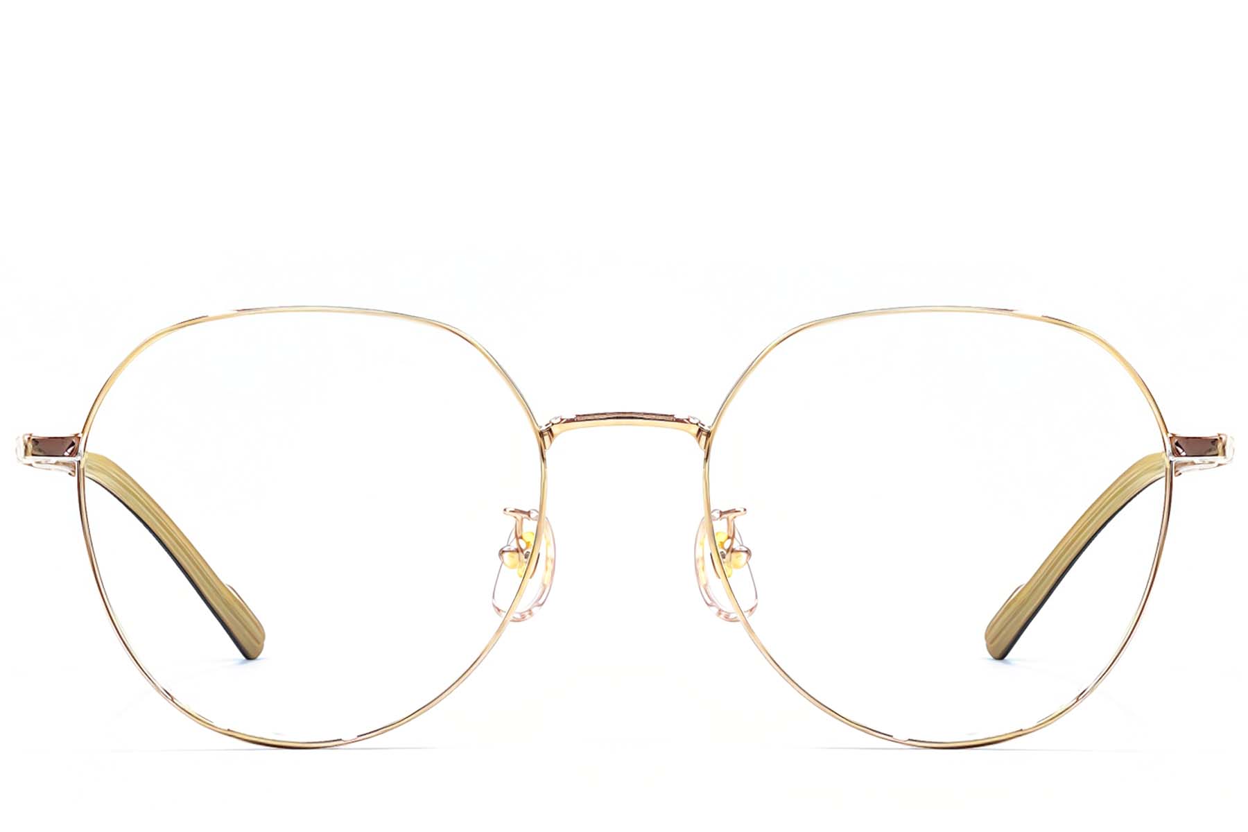 BS1924-0365_Golden_Oval_Titanium_Glasses_front