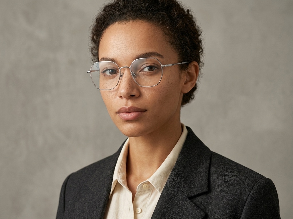 BS1924-0371_Black_Geometric_Titanium_Glasses-tryon_female