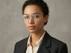 BS1924-0371_Black_Geometric_Titanium_Glasses-tryon_female