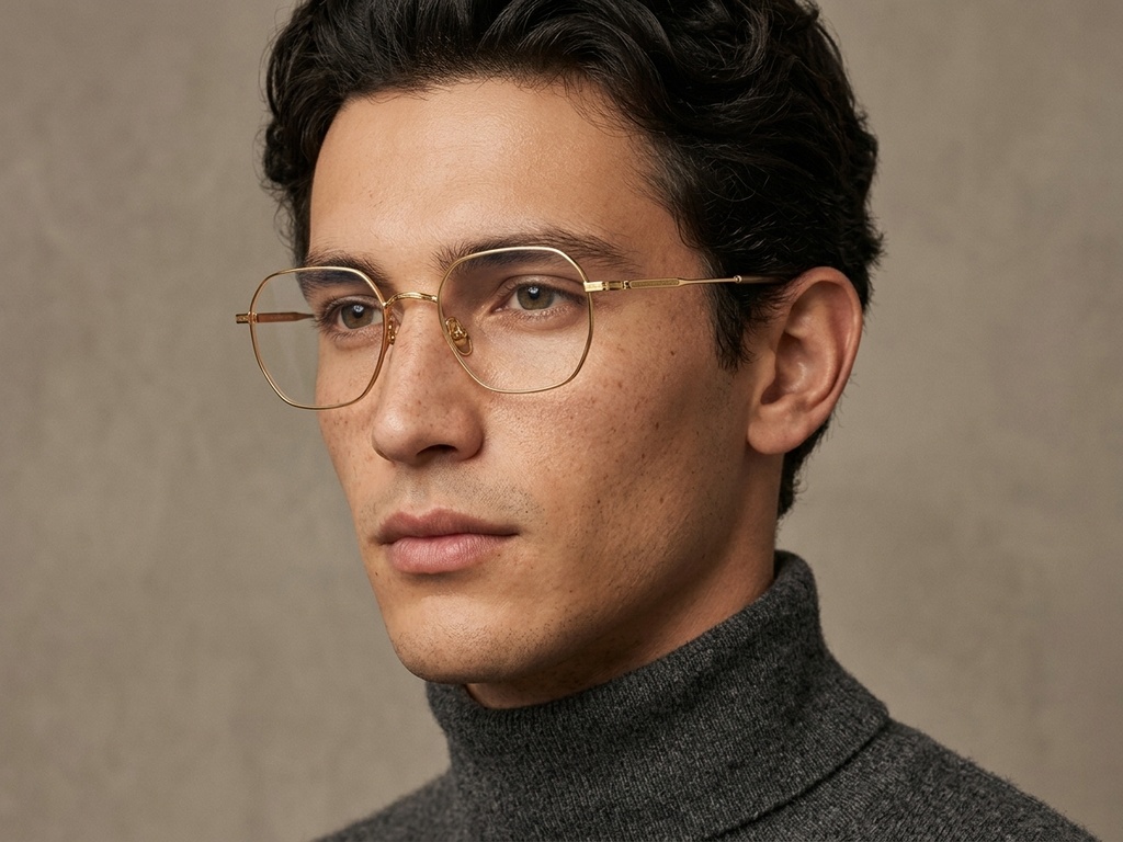 BS1924-0372_Golden_Geometric_Titanium_Glasses-tryon_male