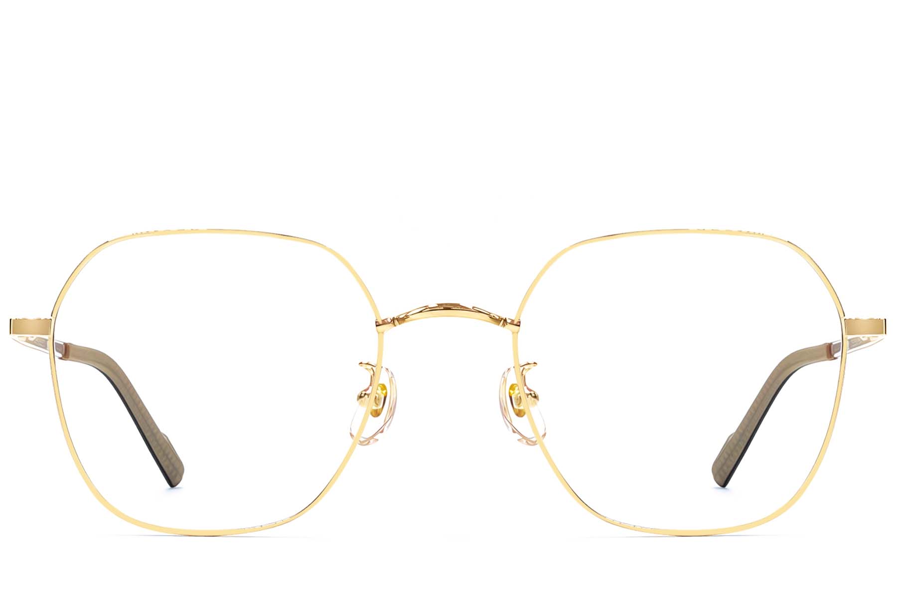 BS1924-0372_Golden_Geometric_Titanium_Glasses_front