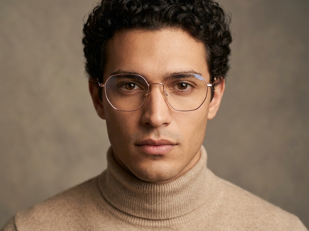 BS1924-0374_Pink_Geometric_Titanium_Glasses-tryon_male