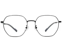 BS1924-0376_Black_Geometric_Titanium_Glasses_front