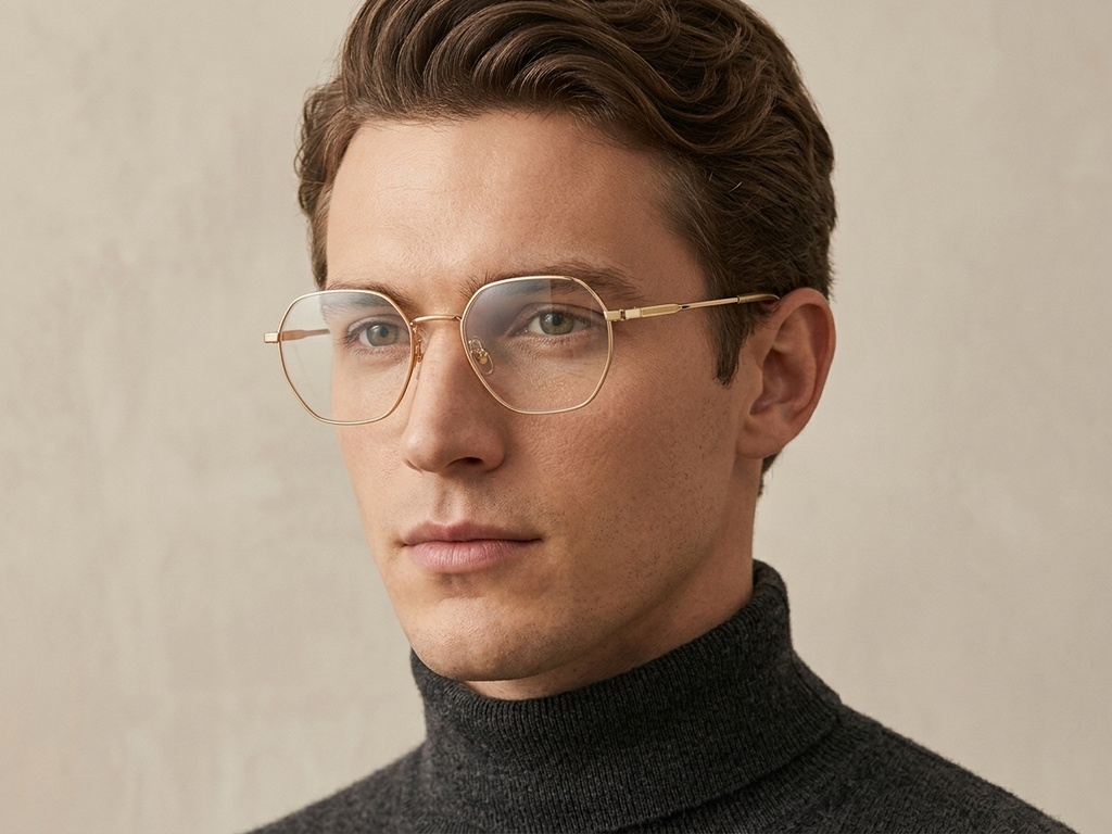 BS1924-0379_Golden_Geometric_Titanium_Glasses-tryon_male