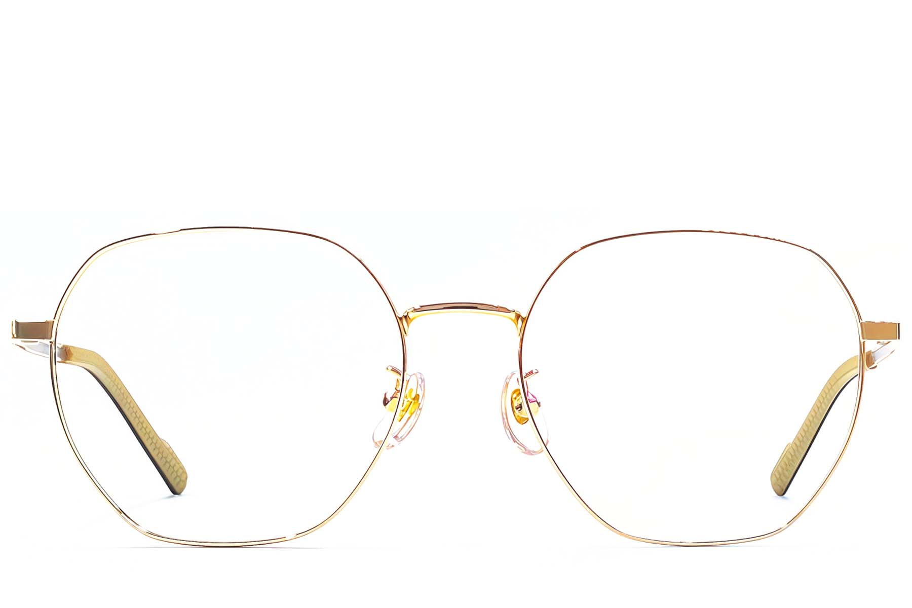 BS1924-0379_Golden_Geometric_Titanium_Glasses_front