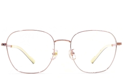 BS1924-0381_Pink_Rectangular_Titanium_Glasses_front