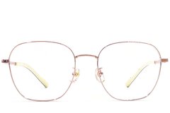BS1924-0381_Pink_Rectangular_Titanium_Glasses_front