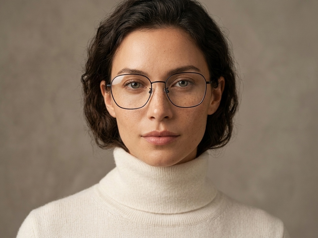 BS1924-0383_Black_Rectangular_Titanium_Glasses-tryon_female