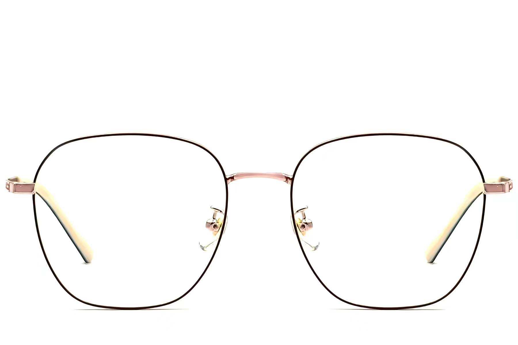 BS1924-0384_Black_Rectangular_Titanium_Glasses_front