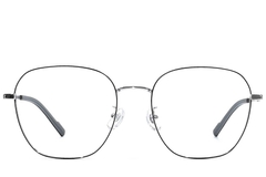 BS1924-0385_Black_Rectangular_Titanium_Glasses_front