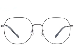 BS1924-0392_Black_Geometric_Titanium_Glasses_front