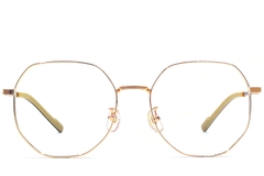 BS1924-0393_Golden_Geometric_Titanium_Glasses_front