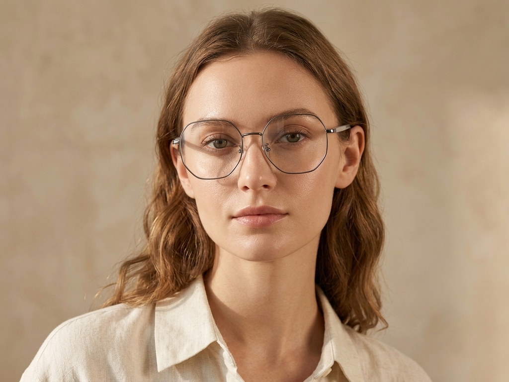 BS1924-0394_Grey_Geometric_Titanium_Glasses-tryon_female