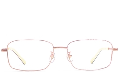 BS1924-0395_Pink_Rectangular_Titanium_Glasses_front