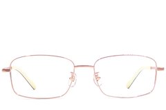 BS1924-0395_Pink_Rectangular_Titanium_Glasses_front