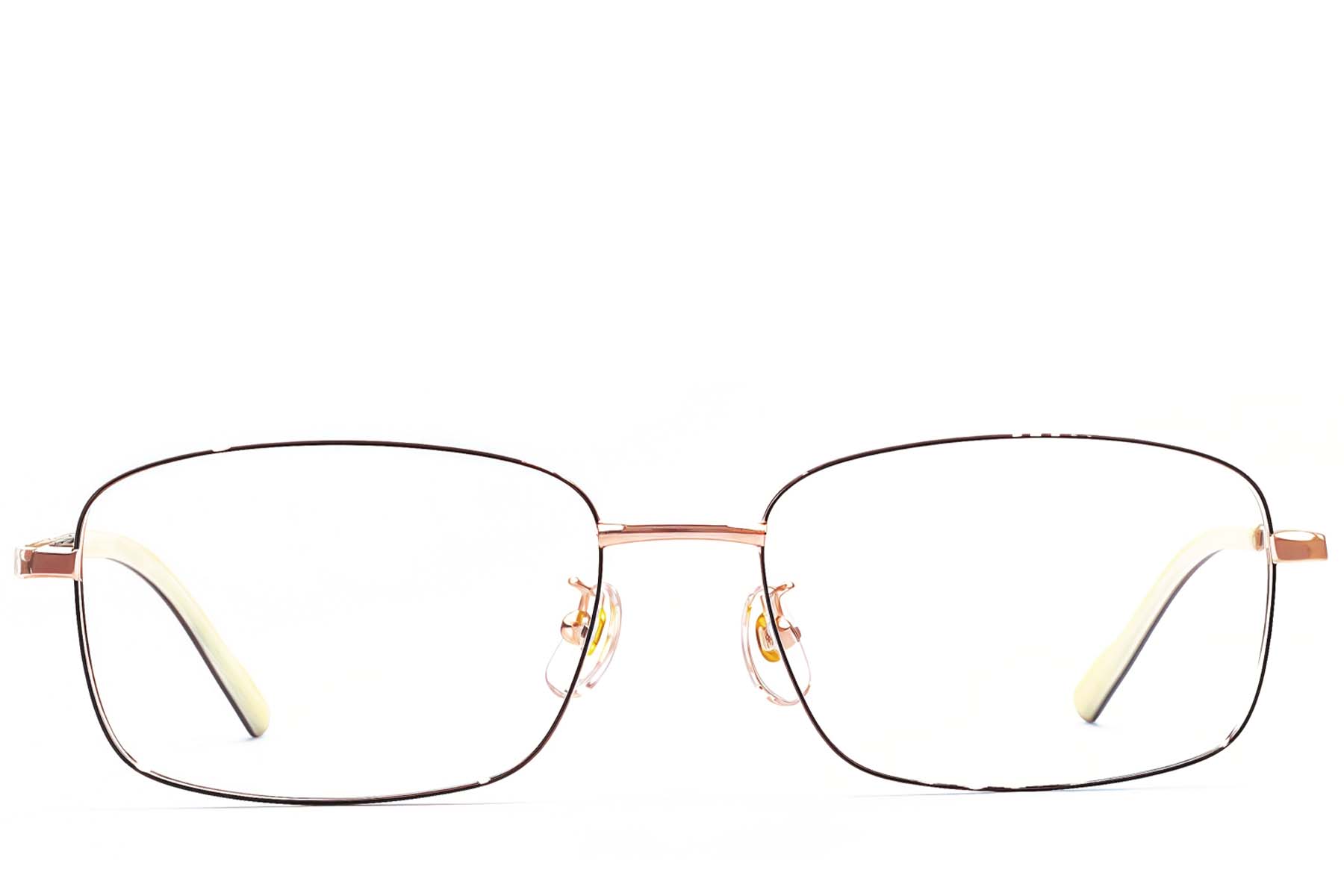 BS1924-0397_Black_Rectangular_Titanium_Glasses_front