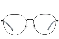 BS1924-0402_Black_Oval_Titanium_Glasses_front