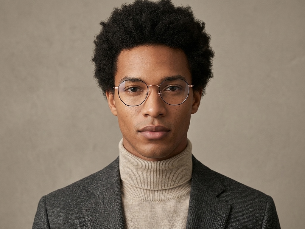 BS1924-0403_Black_Oval_Titanium_Glasses-tryon_male