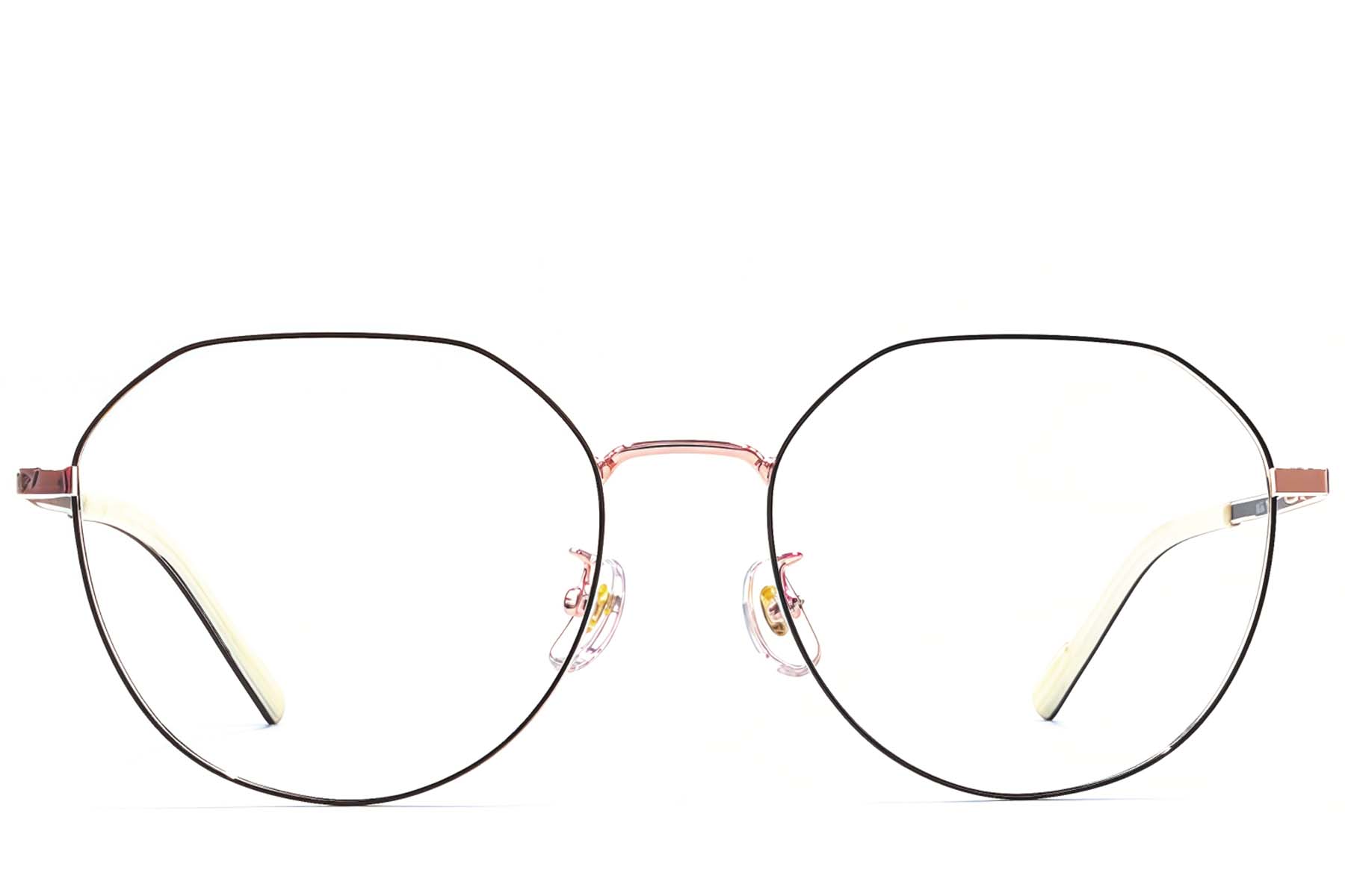 BS1924-0403_Black_Oval_Titanium_Glasses_front