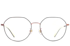 BS1924-0403_Black_Oval_Titanium_Glasses_front