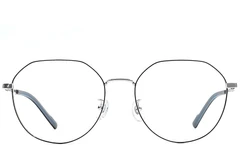 BS1924-0404_Black_Oval_Titanium_Glasses_front