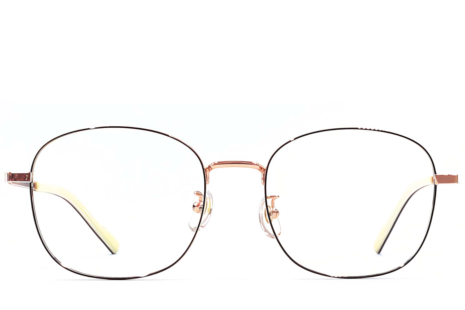 BS1924-0410_Black_Oval_Titanium_Glasses_front