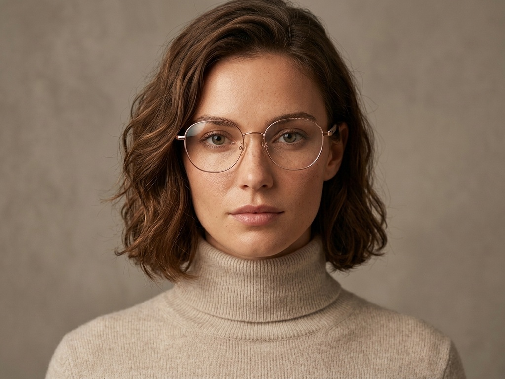 BS1924-0412_Golden_Oval_Titanium_Glasses-tryon_female