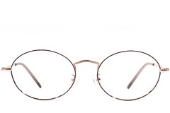 BS1924-0416_Black_Oval_Metal_Glasses_front
