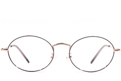 BS1924-0416_Black_Oval_Metal_Glasses_front