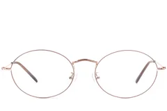 BS1924-0419_Brown_Oval_Metal_Glasses_front