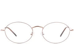 BS1924-0419_Brown_Oval_Metal_Glasses_front