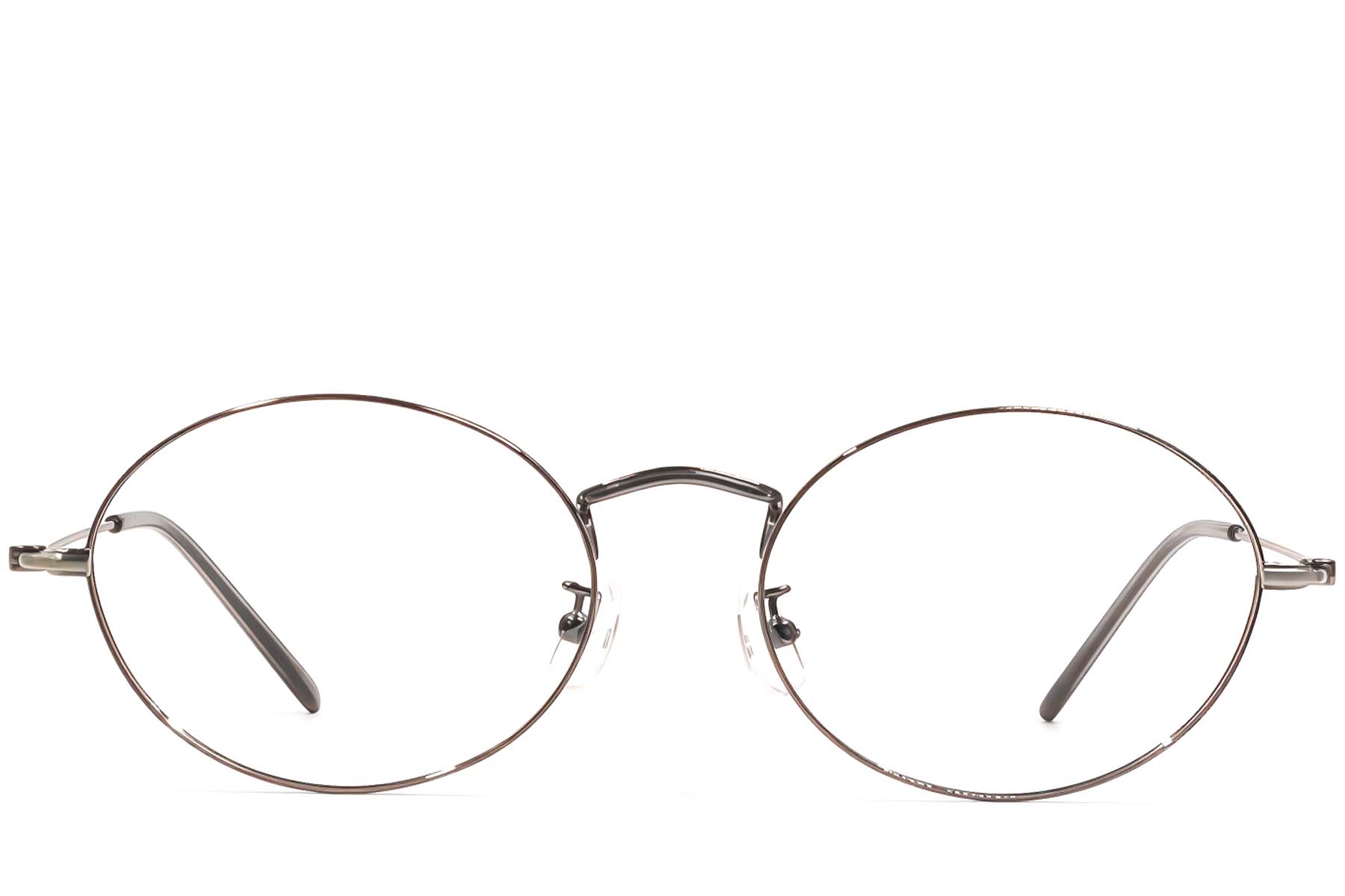 BS1924-0420_Grey_Oval_Metal_Glasses_front