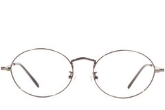 BS1924-0420_Grey_Oval_Metal_Glasses_front