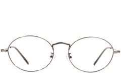 BS1924-0420_Grey_Oval_Metal_Glasses_front