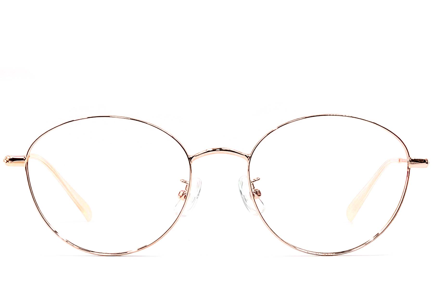 BS1924-0421_Pink_Oval_Metal_Glasses_front