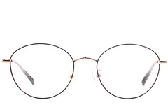 BS1924-0424_Black_Oval_Metal_Glasses_front