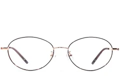 BS1924-0432_Black_Oval_Metal_Glasses_front