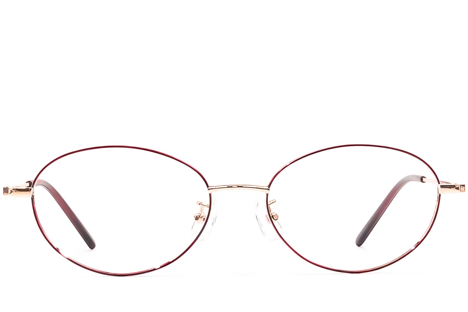 BS1924-0435_Red_Oval_Metal_Glasses_front