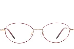 BS1924-0435_Red_Oval_Metal_Glasses_front