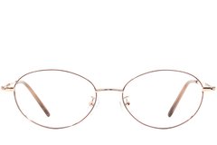 BS1924-0436_Brown_Oval_Metal_Glasses_front