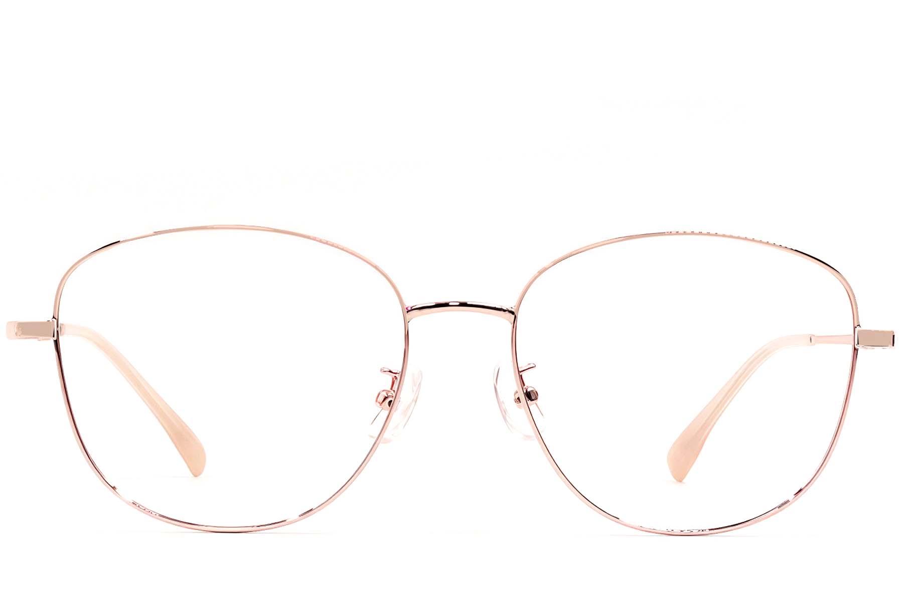 BS1924-0437_Pink_Oval_Metal_Glasses_front