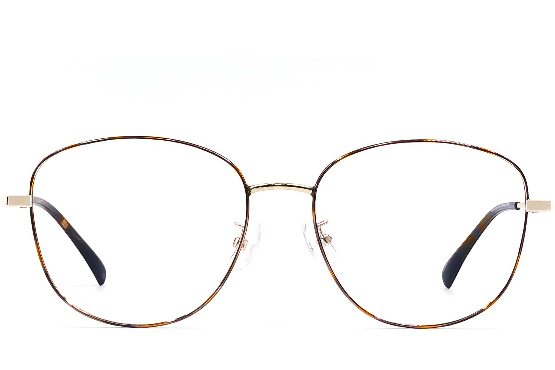 BS1924-0442_Tortoiseshell_Oval_Metal_Glasses_front